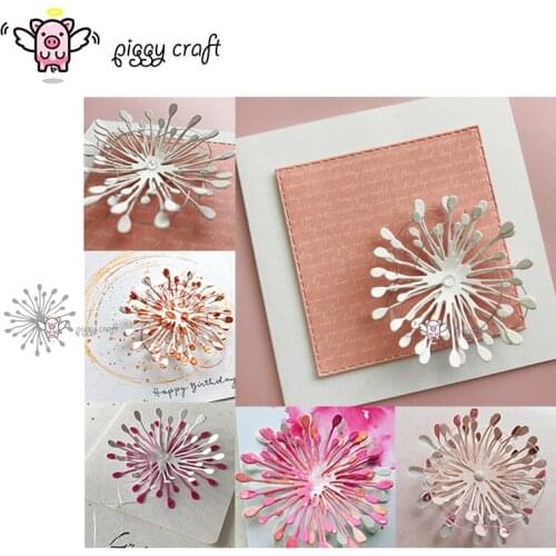 Piggy Craft metal cutting dies cut die mold Flower decoration Scrapbook paper craft album card punch knife art cutter die