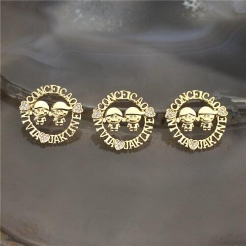 23*23mm 20pcs/lot High quality cz pendant,moms love theme cubic zircon charm,bracelet/necklace component wholesale jewelrys