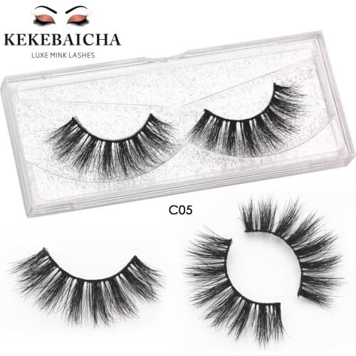 KEKEBAICHA Long Mink Lashes Cruelty-Free 3D Mink Eyelashes Handmade Natural Lash Reusable False Eyelashes Gorgeous Lashes cilios