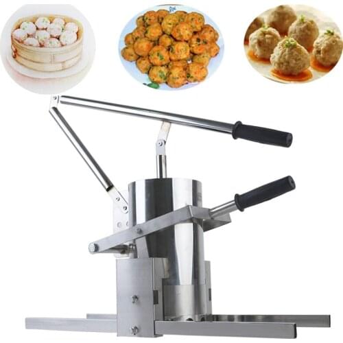 Stainless steel manual meat ball maker,hand operation meatball extruder machine