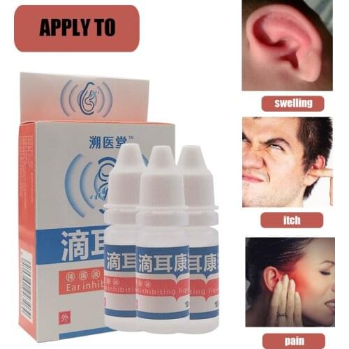 Ear Clean Drop Earwax Remover Chinese Herbal Medicine For Acute Otitis Tinnitus Deafness Sore Personal Health Care Plaster