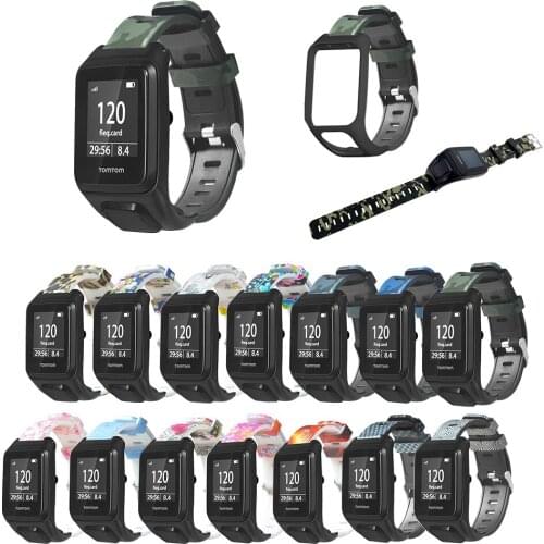 High Quality Silicone Replacement Wrist Watch Band Strap For TomTom Runner 2 3 Spark 3 GPS Sport Watch for Tom Tom 2 3 Series