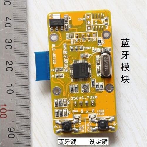 LCD and Bluetooth Module Android App Single Voltage Temperature Check BMS Battery Management System