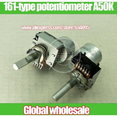 1pcs 161-type with remote control motor potentiometer A50K for Panasonic / 2-channel handle length 25MMF 6 feet