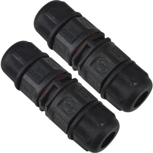 2 pin 3 Pin Waterproof Connector Screw and Soldering Pins Nylon IP67 15A 300V Electrical Terminal Wire Adapter