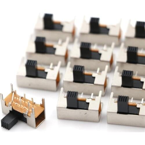 20pcs 6pin 1P2T 2 Position toggle Interruptor on-off mini Slide Switch SK22H03 Switch