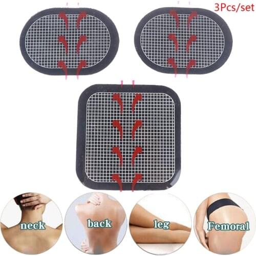 3pcs Massager Patch For Stimulator Trainer Muscles Training Massage Waist Toning Belt Accessories Replacement Gel Pads