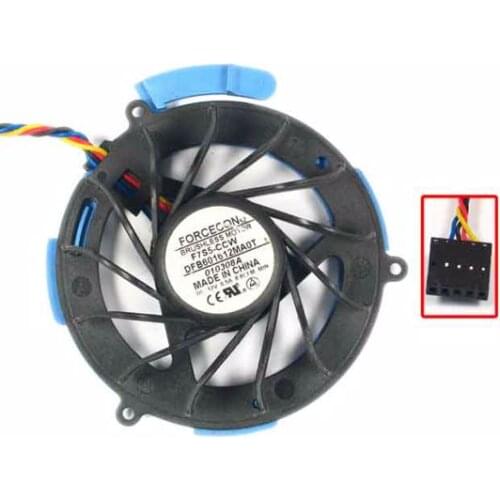 Forcecon DFB601612MA0T DC 12V 0.5A 65x65x20mm 4-Wire Server Cooling Fan