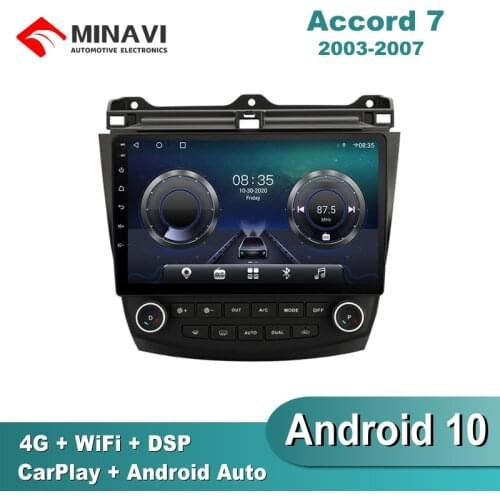 10'' Android 9.0 For Honda Accord7 2003/2004/2005/06/2007 Car Radio Multimedia GPS Navigation Navi Player Auto Stereo WIFI 2 din