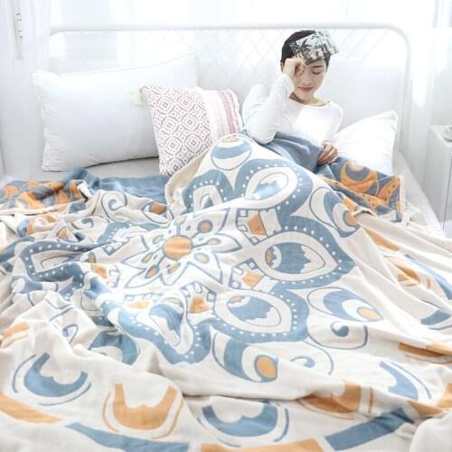Bohemian Throw Blanket 100% Cotton Gauze sofa towel Single Air-Conditioning Quilt Sheet Double Casual Blanket Nordic bed cover