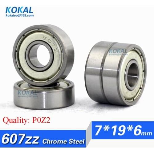 [CM607ZZ-P2]10PCS Free Shipping Double Shielded Miniature Deep Groove Ball Bearing 607 607-2Z 607ZZ 60017-2Z 7mm*19mm*6mm