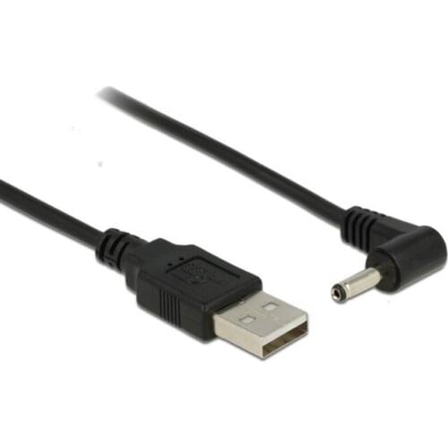CYSM USB 2.0 Male to Right Angled 90 Degree 3.5mm 1.35mm DC power Plug Barrel 5v Cable