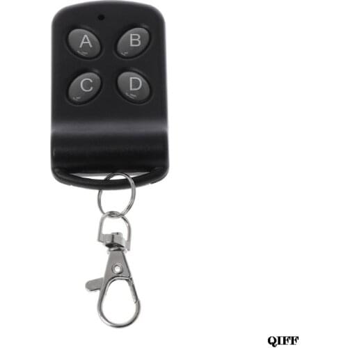 Drop Ship Wireless Remote Control 4 Channel 433MHZ Button Light Switch Copy Clone Code Duplicator Key Garage Door Window APR28