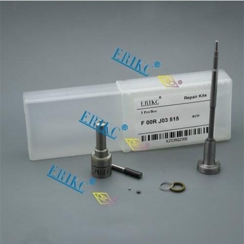 ERIKC F00RJ03515 0 445 120 289 Common Rail Injector Repair Kit F ooR J03 515 Nozzle DLLA142P2262 Valve F00RJ02472 for BOSCH