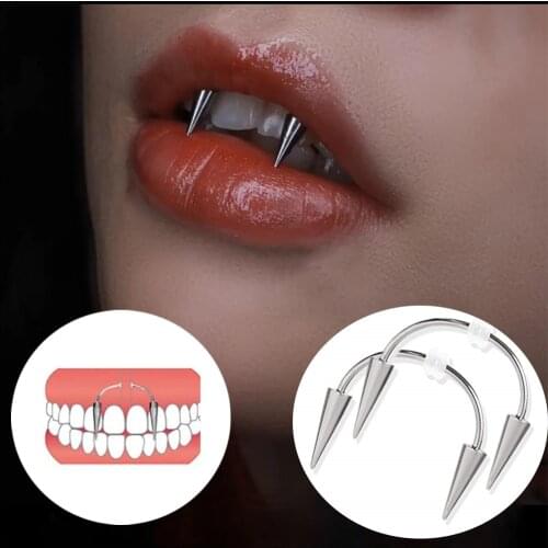 Fashion Titanium Steel Smile Lip Rings Grillz Teeth BCR Septum Piercing Nose Ring Body Jewelry Wholesale