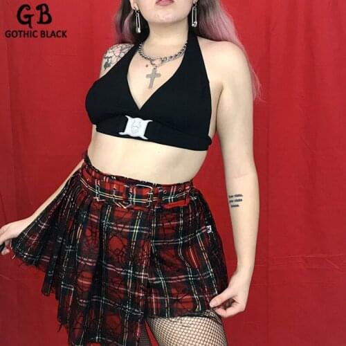 Женские юбки с высокой талией Gothic Black China At AliExpress