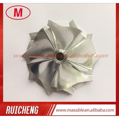 K04 46.00/60.00mm 5+5 blades high performance turbocharger billet/milling/aluminum 2618 compressor wheel