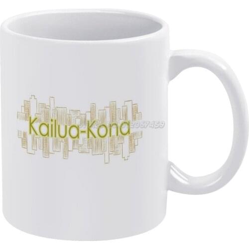 Kailua Coffee Mugs 330ml Creative Travel Mug and Cup Office Drinkware Mugs Tazza Hawaii United States Usa Hawaii State Kailua Ci