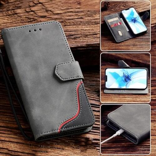 Leather Case For Oppo A74 A73 A54 A94 A15 A15S F19 Pro Reno 5 Lite 5F 5Z Flip Book Matte Wallet Cover For Realme 8 6 Pro Coque