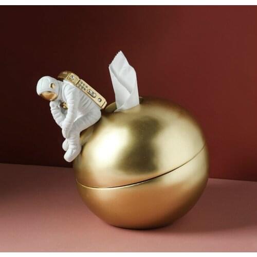 Nordic Creative Tissue Boxes Resin Tissue Box Container Wipes Box Living Room Desk Organizer Tisue Holder Paper Napkins AB50ZJ