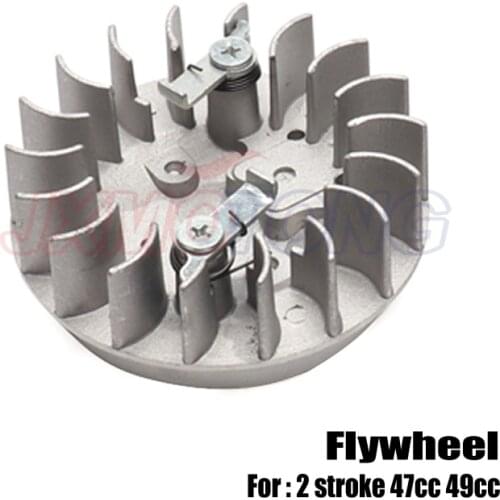 Mini motorcycle 49cc gasoline engine mini car magnetic flywheel light flywheel 2 stroke engine 47cc 49cc gasoline engine
