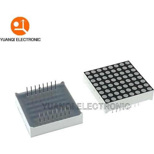 2pcs 8x8 8*8 Mini Dot Matrix LED Display Red Common Anode Common Cathod Digital Tube 16pin 20mmx20mm 1.9mm