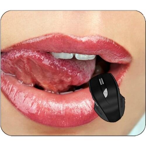 Office Mouse Pad Female Lips Tongue Non-Slip Rubber Mousepad