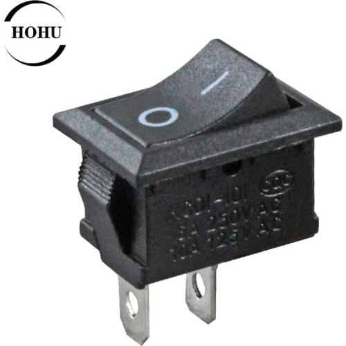 Drinking fountain switch boat type switch LCD power switch 2 feet 2 gears 250V 6A copper feet 15*21mm