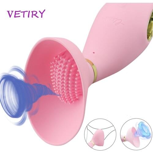 VERITY Nipple Sucker Vibrator 10 Speed Dildo Vibrator for Women Breast Massager Breast Pump Enlarge Clitoris Stimulate Sex Toys