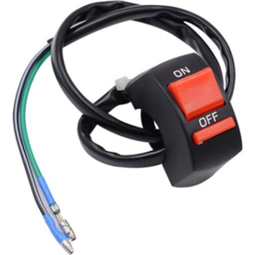 Motorcycle Handlebar Switch On Off Button 22mm 7/8 inch Handlebar Kill Flameout Headlight Switch for Motorbike ATV
