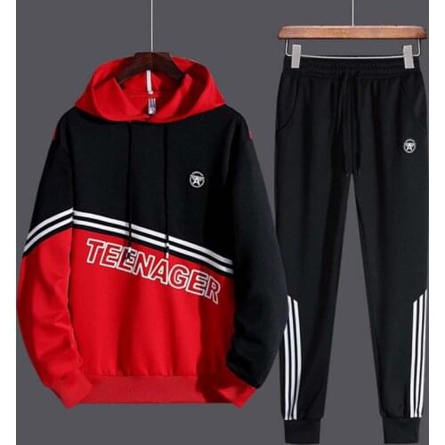 Mens Sets Sportswear Spring Autumn Male Casual Tracksuit Men 2 Piece Zipper Sweatshirt + Sweatpants Brand Track Suit Set 2020