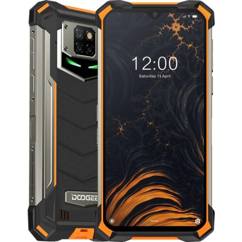 DOOGEE S88 Pro IP68/IP69K Rugged Phone 10000mAh Android 10 Quick Changing Helio P70 Octa Core 6.3'' 19:9 6GB RAM 128GB ROM NFC