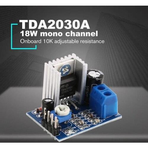 2021 New 1Pcs Module Power Supply TDA2030 Audio Amplifier Board Module TDA2030A 6-12V Single Supplies Audio Accessories