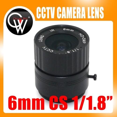 3.0Megapixel 6mm lens HD CCTV Camera Lens 53 degree 3MP IR HD Security Camera Lens For HD IP AHD HDCVI SDI Cameras CS Mount