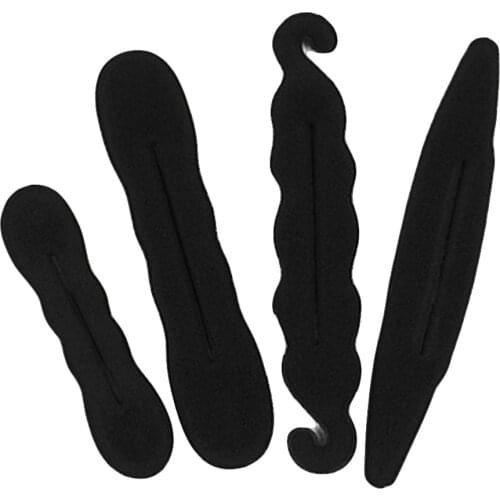 4Pcs/Set Magic Women Quick Bun Donut Curler Maker Hair Twist Hair Styling Tools Fashion Sponge Braiders Tool Headwear Accessoris