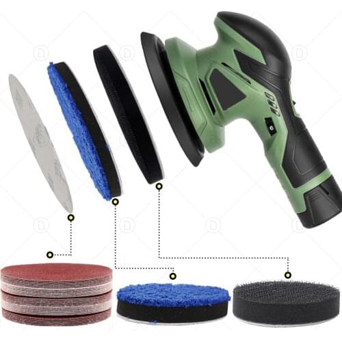 5 Inch Round Flocking Sandpaper Sand Paper Sanding Disc Grinder Polishing Automotive Wood Orbital Sander 800 1200 2000 3000 5000