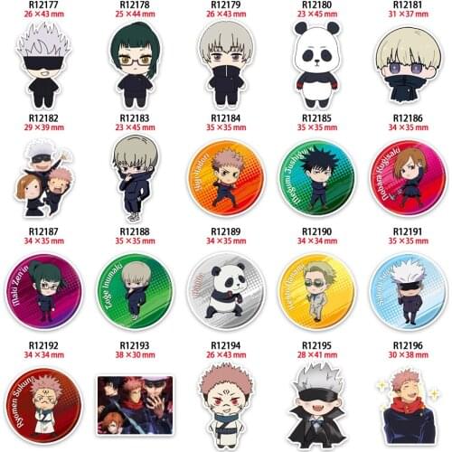 10pcs Japan Cartoon Character Planar Resin Anime Acrylic Charms Cabochon Printed for Keychain