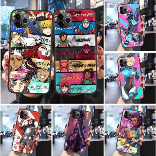Apex Legends Game Phone Case Cover Hull For iphone 5 5s se 2 6 6s 7 8 12 mini plus X XS XR 11 PRO MAX Frosted black silicone