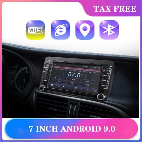 Android 9.0 2 Din Car Audio Car Video Player Android Autoradio Gps Wifi Touch Screen For Skoda Fabia Octavia 2 3 Vw Passat Golf