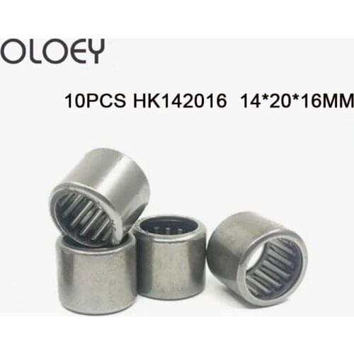 Free shipping 10Pcs HK142016 HK1416 57941/14 14*20*16mm Drawn Cup Type Needle Roller Bearing 14 x 20 x 16mm