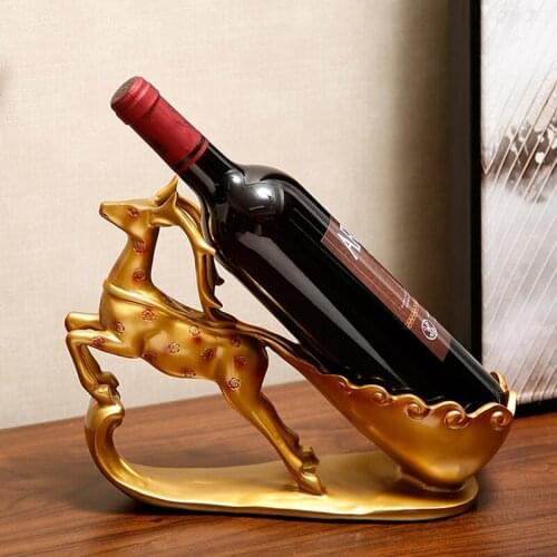 Animal Sculpture Deer Wine Rack Living Room Decoration for Dining Table Decorative Nordic Decoration Home Christmas Decorations