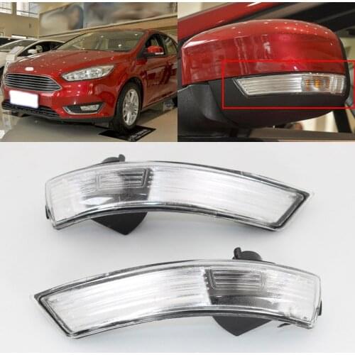 Brand New Turn Signal Light Side Mirror Assemble Indicator w/ Puffle Lamp For Ford Focus 2012-2018