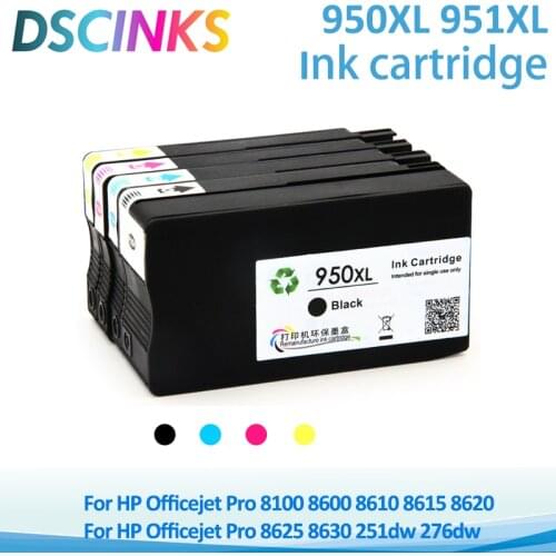 950XL 951XL ink cartridge For HP Officejet Pro 8100 8600 8610 8615 8620 8625 8630 251dw 276dw For HP 950 951 full with ink
