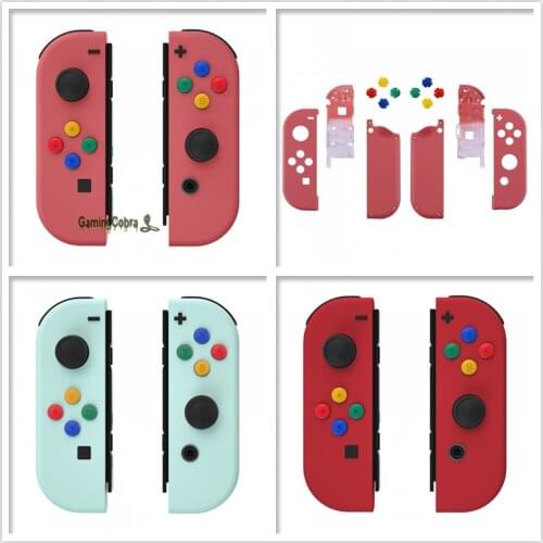 Soft Touch Controller Housing With Full Set Buttons Replacement Shell with Tools for NS Switch JoyCon