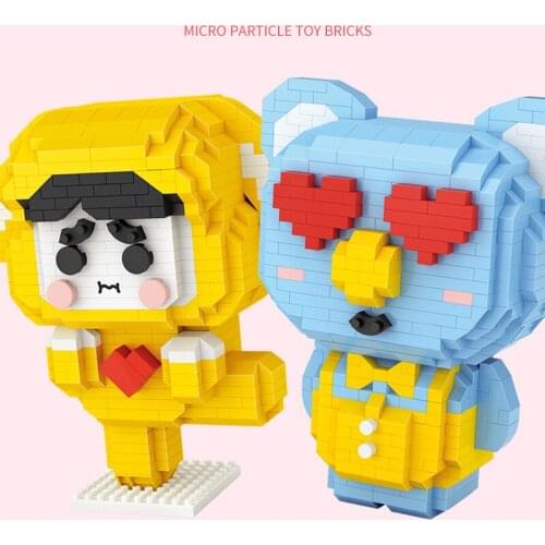 Lovely cartoon animals micro diamond block Koala puppy nanobricks figures building brick educational toys for children gifts