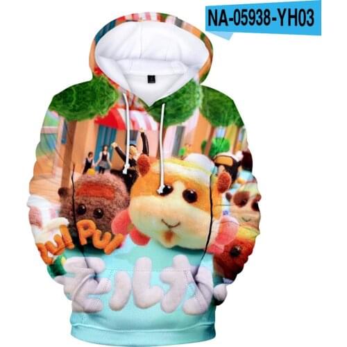 Cute Anime 3D PUI PUI Hoodies Children Sweatshirts Kids Hoody Men/women Sweatshirt Harajuku Boys/girls Clothes Kawaii Sweatshirt