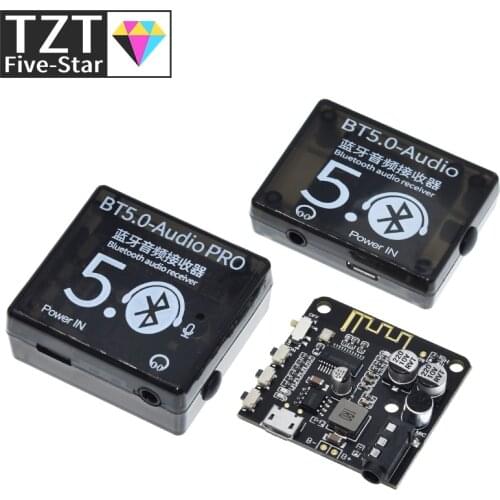 Mini Bluetooth 5.0 Decoder Board Audio Receiver BT5.0 PRO MP3 Lossless Player Wireless Stereo Music Amplifier Module With Case