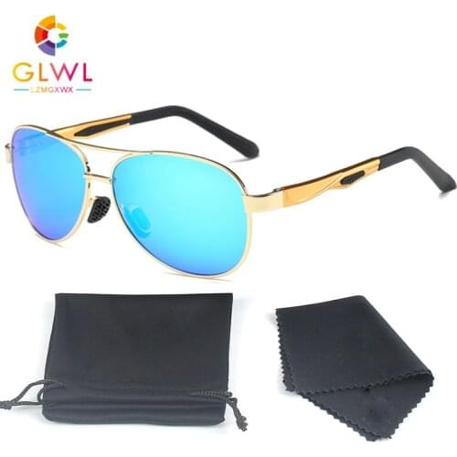 Mens Polarized Glasses Fashion Luxury Brand 2021 Black Golden Sunglasses Male Eyeglasses Driving Pilot Shade Sports Outdoors