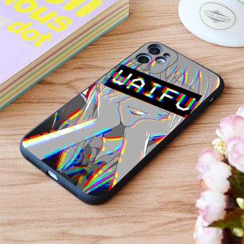 For iPhone Yuno Waifu Print Soft Matt Apple iPhone Case 6 7 8 11 12 Plus Pro X XR XS MAX SE