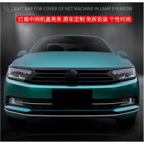 FOR 19 new magotan B8 black grille bright bar modified Volkswagen 18 magotan black samurai grille front bar bright bar